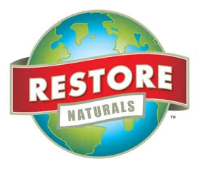 The Restore Naturals globe mark